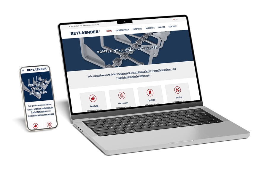 Website REYLAENDER e.K. Hamburg